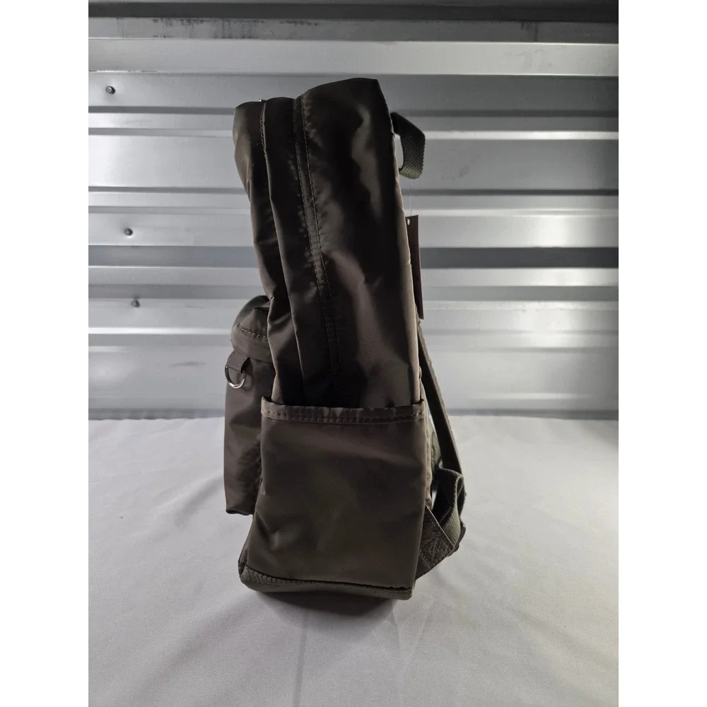 Wild Fable Green Puffer Backpack Recycled Polyester Front Pocket NWT